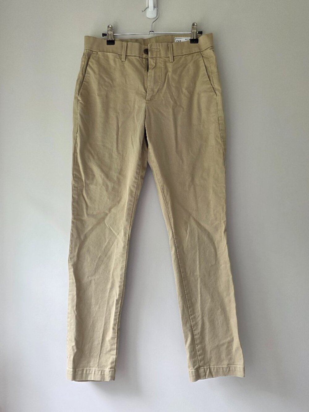Gap Men's Slim Fit Chino Pants Khaki Tan Size 29x30 | Back to School Uniform EUC